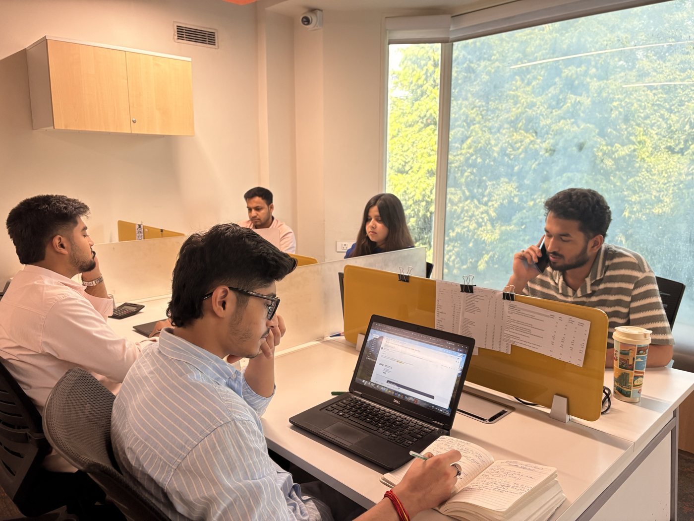 Destination experts collaborating in office